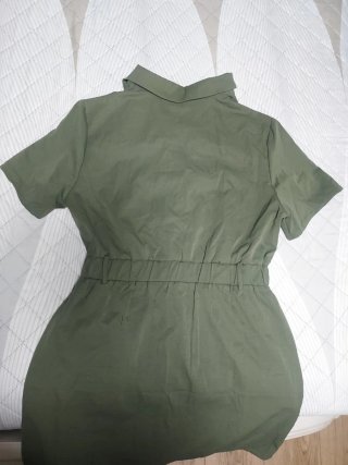 Vestido camisero verde
