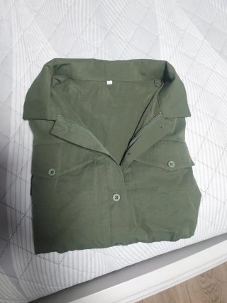 Vestido camisero verde