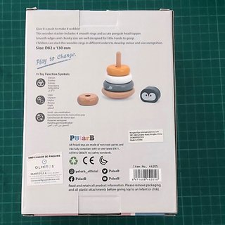 Juguete apilable de madera Pingüino PolarB