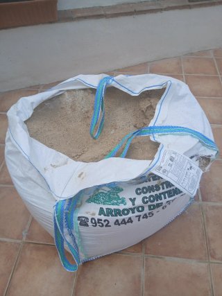 Saco de arena para construcción