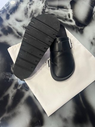 Ciabatte Sabot Zara Nere Fibbia Casual