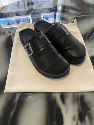 Ciabatte Sabot Zara Nere Fibbia Casual
