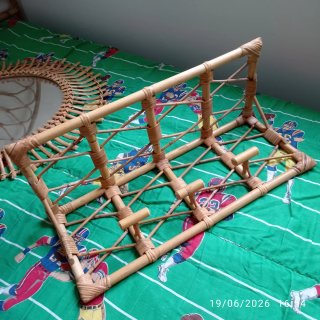 Juego de 2 cabeceros de mimbre