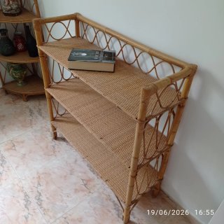 Juego de 2 cabeceros de mimbre
