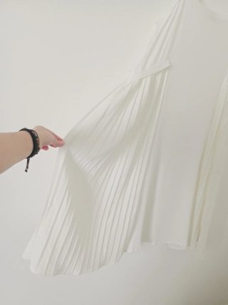 Maxi abito/copricostume bianco semitrasparente TU