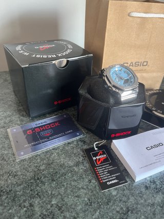 Reloj Casio G-Shock GM-2110D acero Azul/Plata