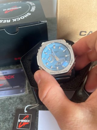 Reloj Casio G-Shock GM-2110D acero Azul/Plata