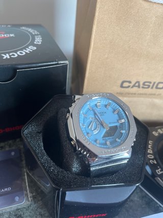 Reloj Casio G-Shock GM-2110D acero Azul/Plata