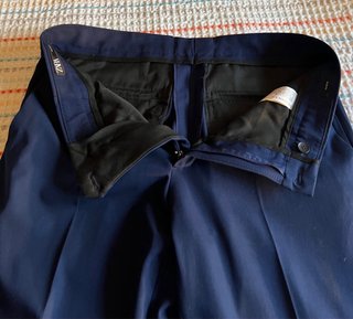 Pantalón de traje Zara azul marino Talla 40