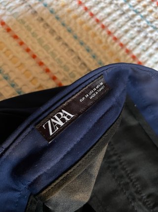 Pantalón de traje Zara azul marino Talla 40