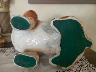 Scultura BULLDOG ceramica smaltata 40 cm