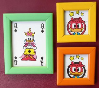 Set 3 Cornici Carte da Gioco Disney