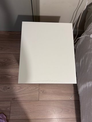 Mesita de noche IKEA 2 cajones blanca