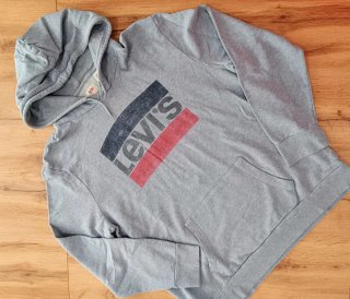 Sudadera Levi's Gris y Roja XXL