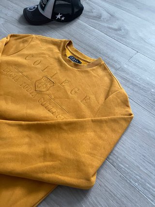 Vintage Sweatshirt Armá Mustard College Size L