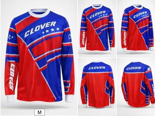 Camiseta T-M De Moto Clover Rojo 2