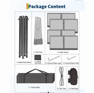Carpa Plegable 3x3m Estilo Euro