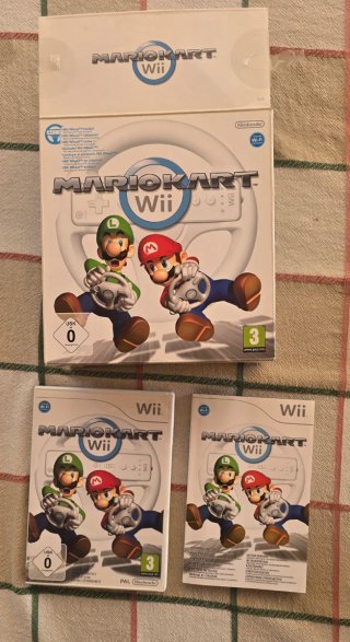 Mario Kart Wii con volantes y caja original