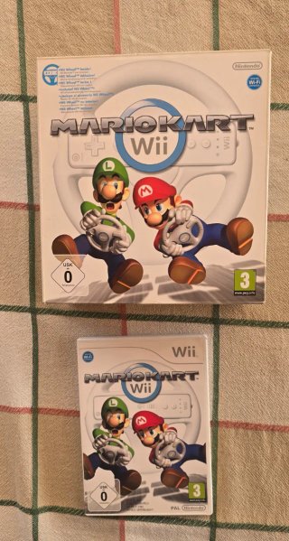Mario Kart Wii con volantes y caja original