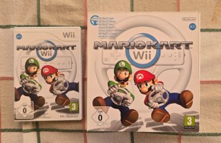 Mario Kart Wii con volantes y caja original