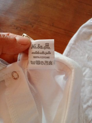 Completo 2 pezzi cotone 6/9 mesi in cotone clinico