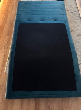 Sofá Cama Terciopelo Azul 1 Plaza