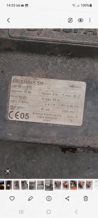 Bomba eléctrica ESPA para pozo