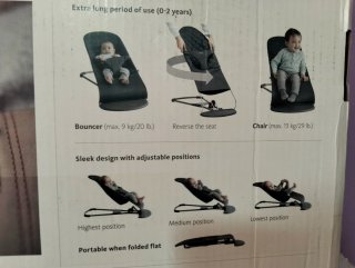 Hamaca Bebé BabyBjörn+ barra de  juguete