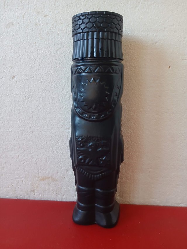 Botella Morey Vintage Figura Indígena
