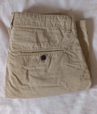 Pantalones cortos beige hombre