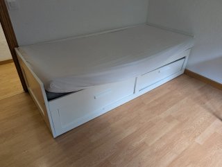 Cama nido blanca con cajones