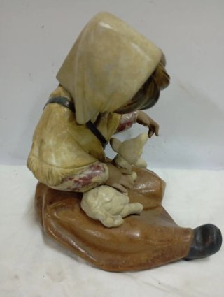 OFERTÓN Figura Lladró Niña con Cordero