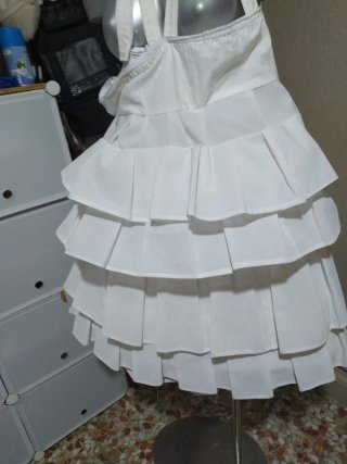 Can Can Fallera Infantil Blanco