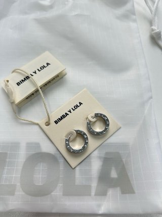 Pendientes aro BIMBA Y LOLA plata