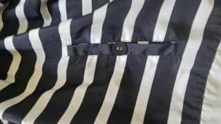 Parka Couchel Rayas Azul Blanco