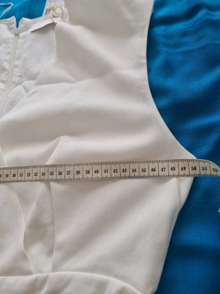 Vestido Mango Talla L Blanco