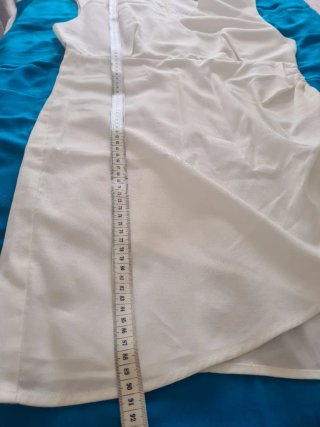 Vestido Mango Talla L Blanco