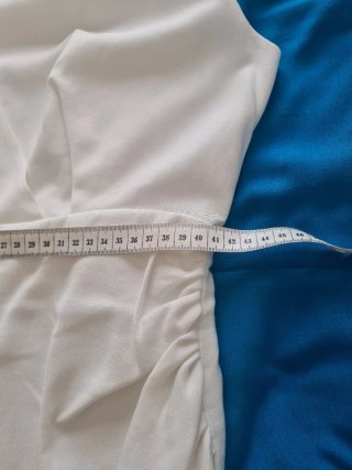 Vestido Mango Talla L Blanco