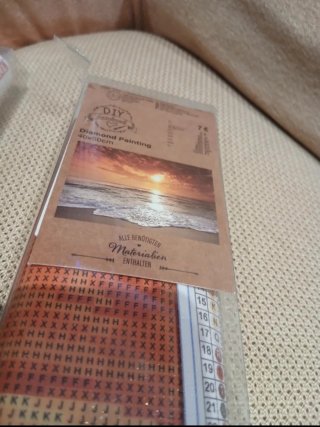 Kit Punto de Diamante DIY Atardecer y rostro mujer