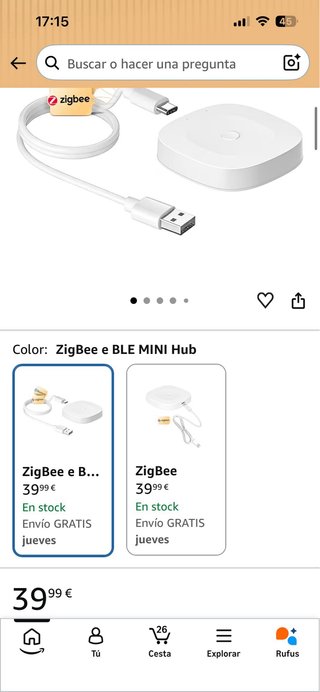 MOES Gateway Inteligente Inalámbrico Tuya Zigbee