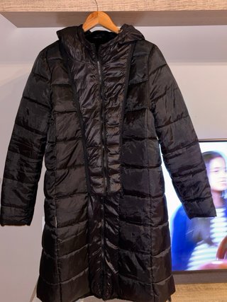 Abrigo reversible 2 en 1 negro Talla S