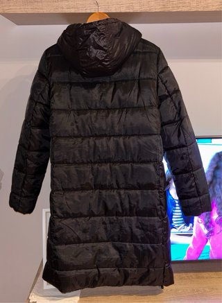 Abrigo reversible 2 en 1 negro Talla S
