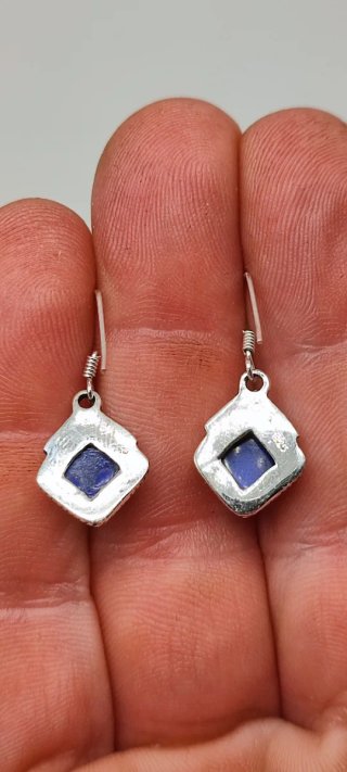 Pendientes de Plata y Lapislázuli.