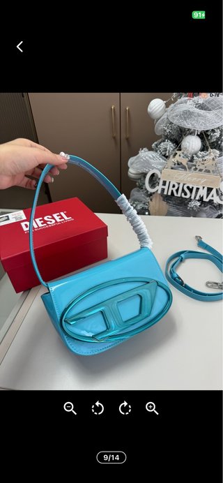 Borsa Diesel Blu e Argento