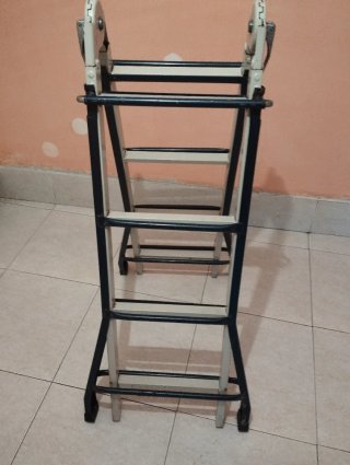 Escalera telescópica multifunción de acero