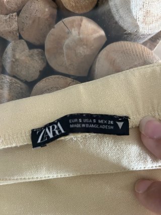 Falda Larga Zara Amarilla
