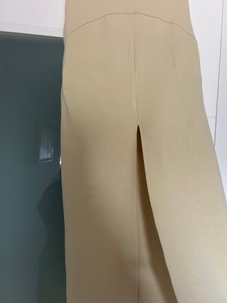 Falda Larga Zara Amarilla