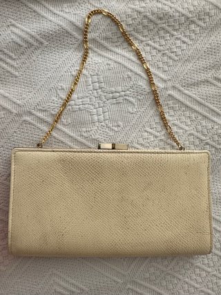 Borsa giapponese con drago beige/oro