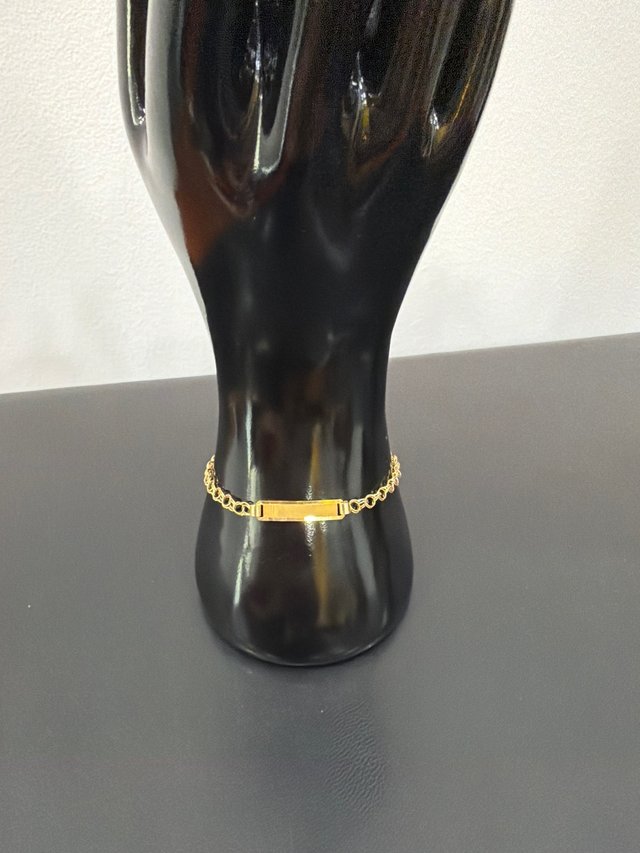 Pulsera esclava oro 18k para grabar