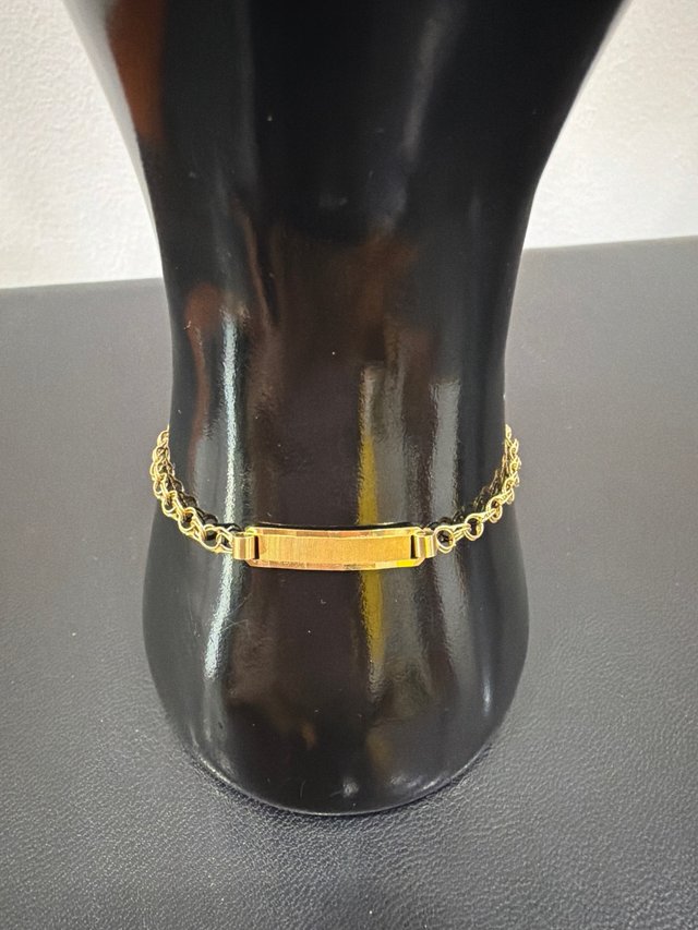 Pulsera esclava oro 18k para grabar